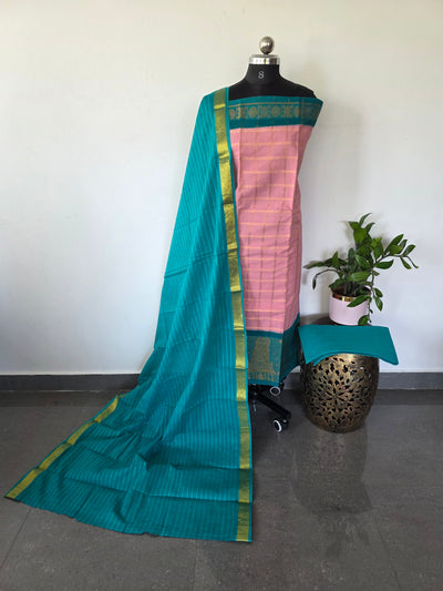 Madurai Sungudi Gopuram border salwar set - MS83