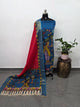Kalahasthi Handcrafted Penkalamkari bangalore silk set -KH275