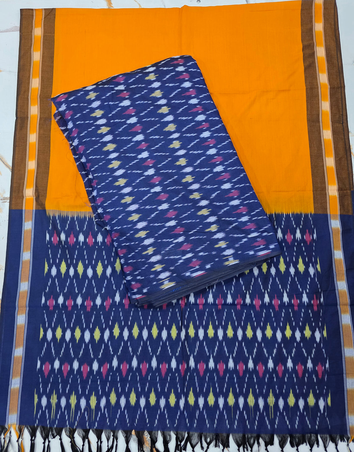 Mercerised Gas warp ikkat set -WW791