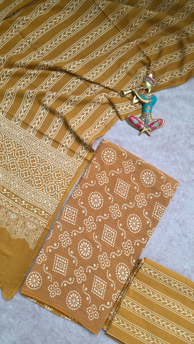 Heavy kantha Ajrakh cotton set - VC111