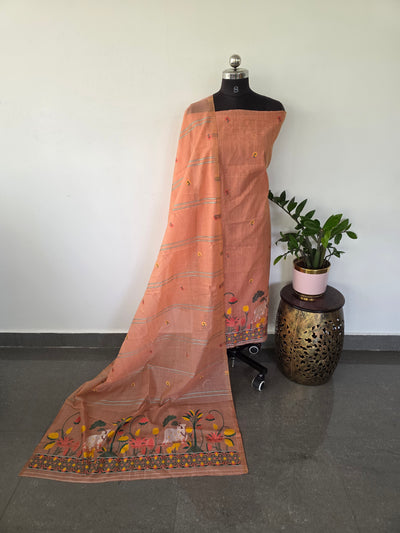 Premium jamdhani paithani silk cotton set - BB71