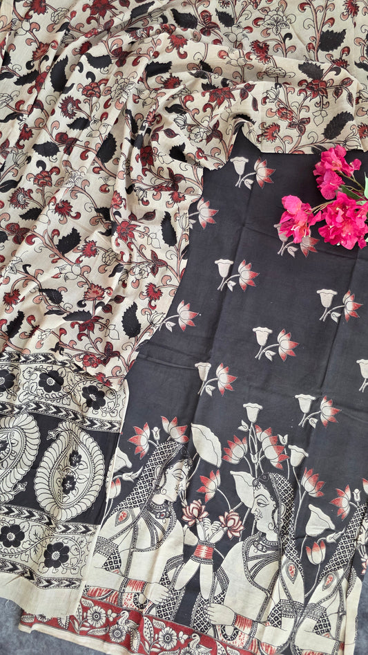 Authentic pure kalamkari cotton set- AK73