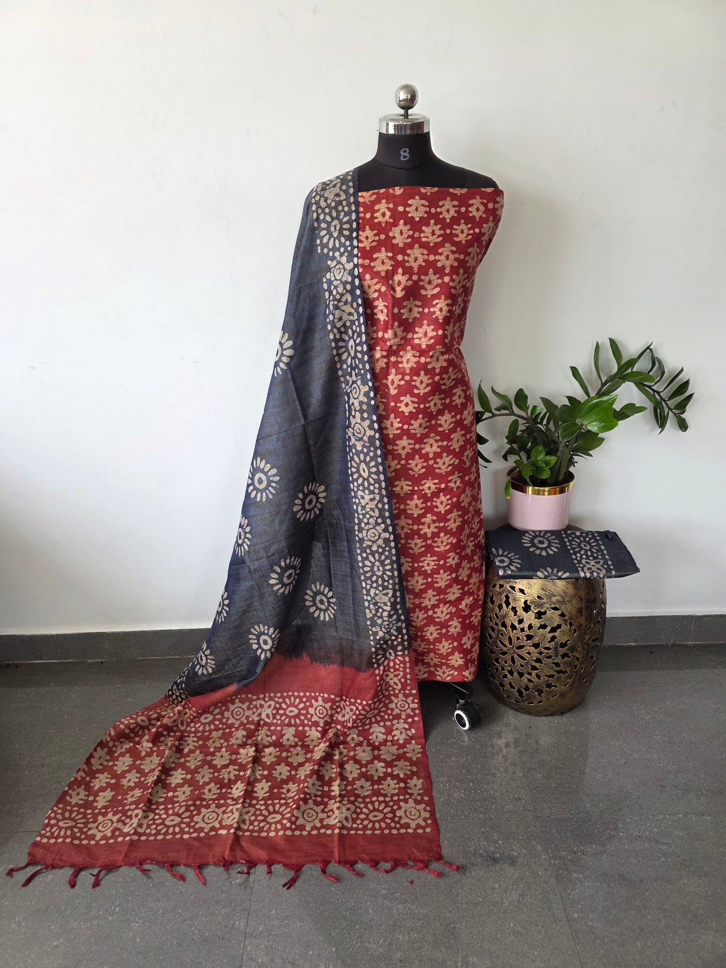 Bhagalpuri batik salwar set - BA448