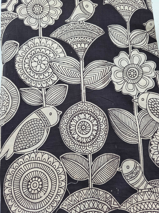 Pure kalamkari cotton running material (0.5meter)- KM7