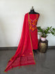 Handloom Mul cotton paithani jamdhani set - JMM293