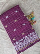 Prewashed Jamdhani Checked south cotton running material - HRM192