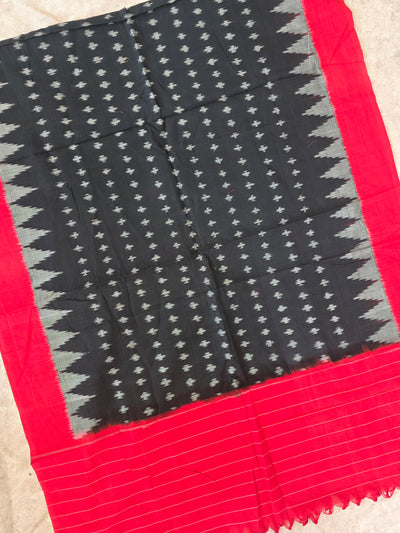 Handloom mercerised weft ikkat dupatta - KK142