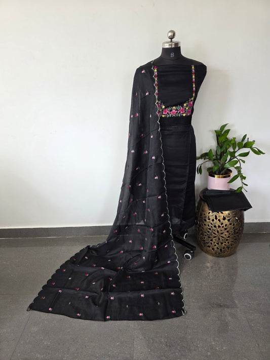 Kota with boring embroidery Kota salwar set - KV33