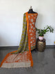 Gap border Mangalagiri kalamkari silk sets (3 mtrs top) - GA22