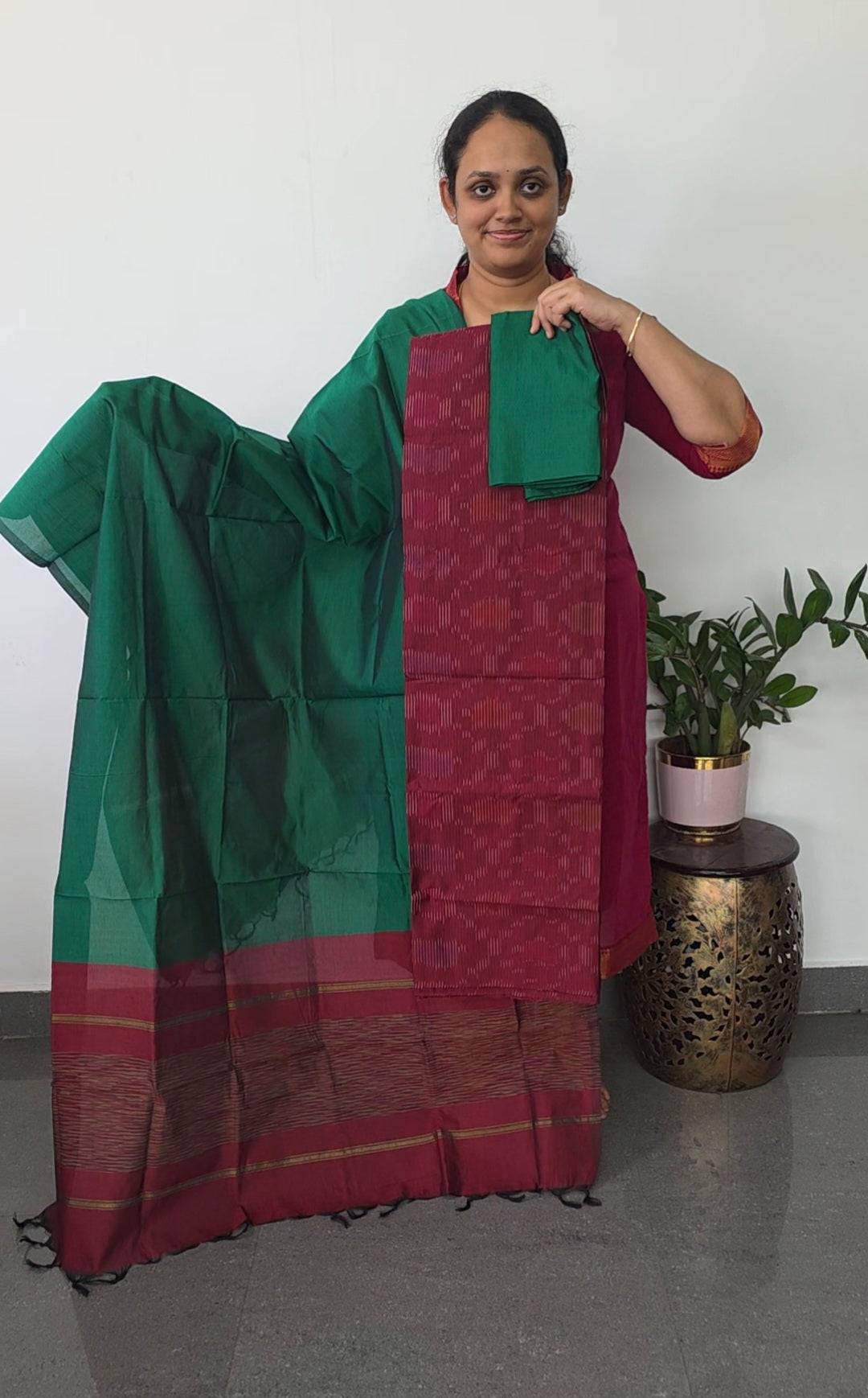 Pochampally full ikkat sico set - SZ314