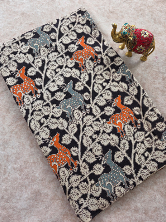 Pure kalamkari cotton running material (1 meter)- KM53