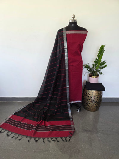 Mangalagiri cotton set with zari border - MAA63