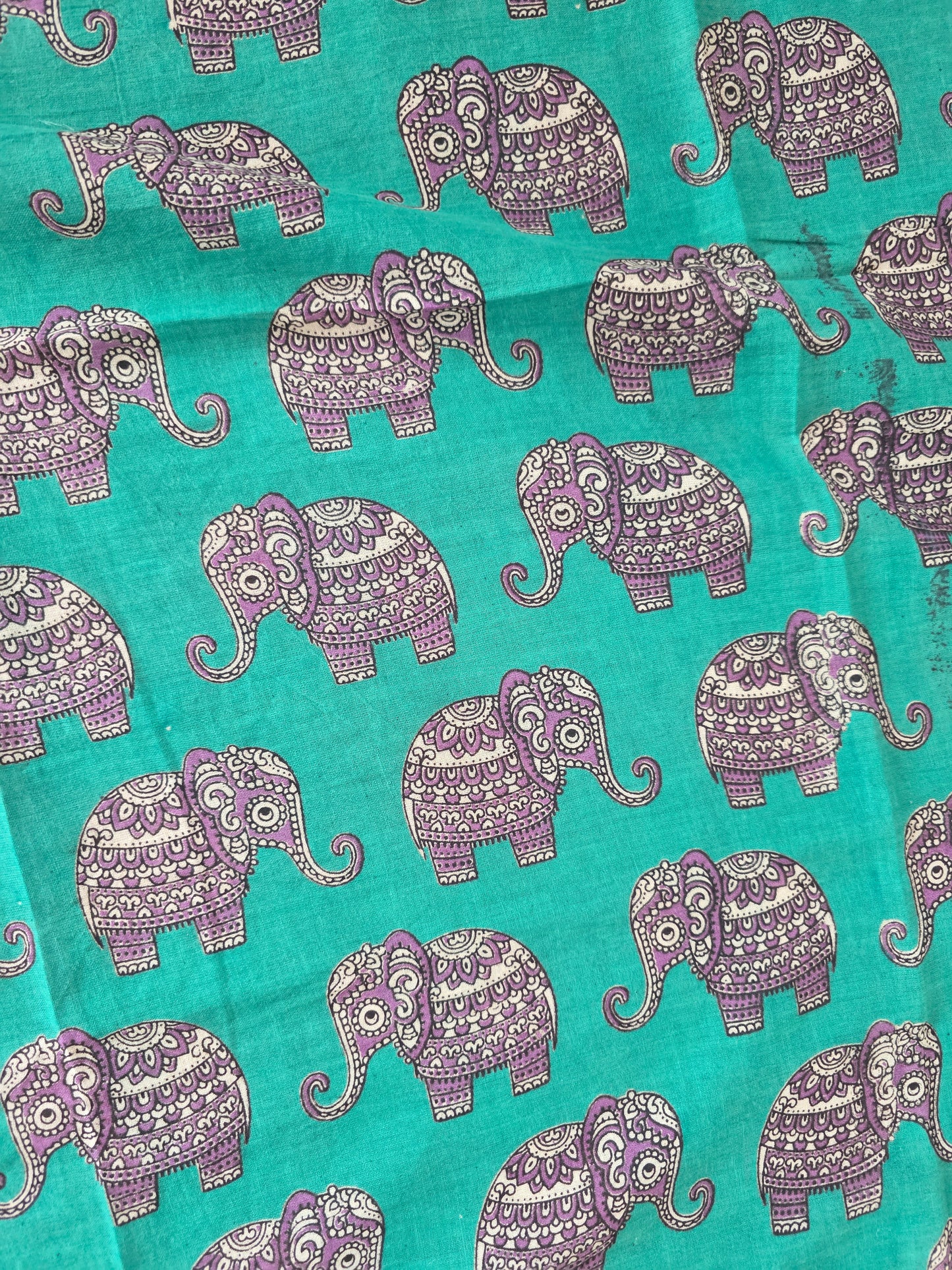 Pure Kalamkari Cotton Salwar Set (2.50 Metres) - Ak351