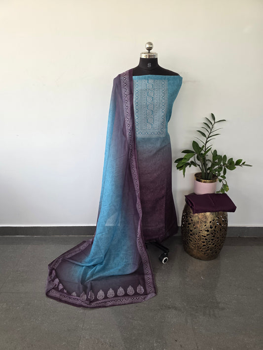 Fancy shimmer silk set - WK10