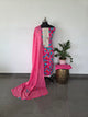 Fancy satin cotton with appliqu√© work shawl - CLA51