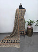 Handblock pure kalamkari cotton with border (2 pc set) - AK512