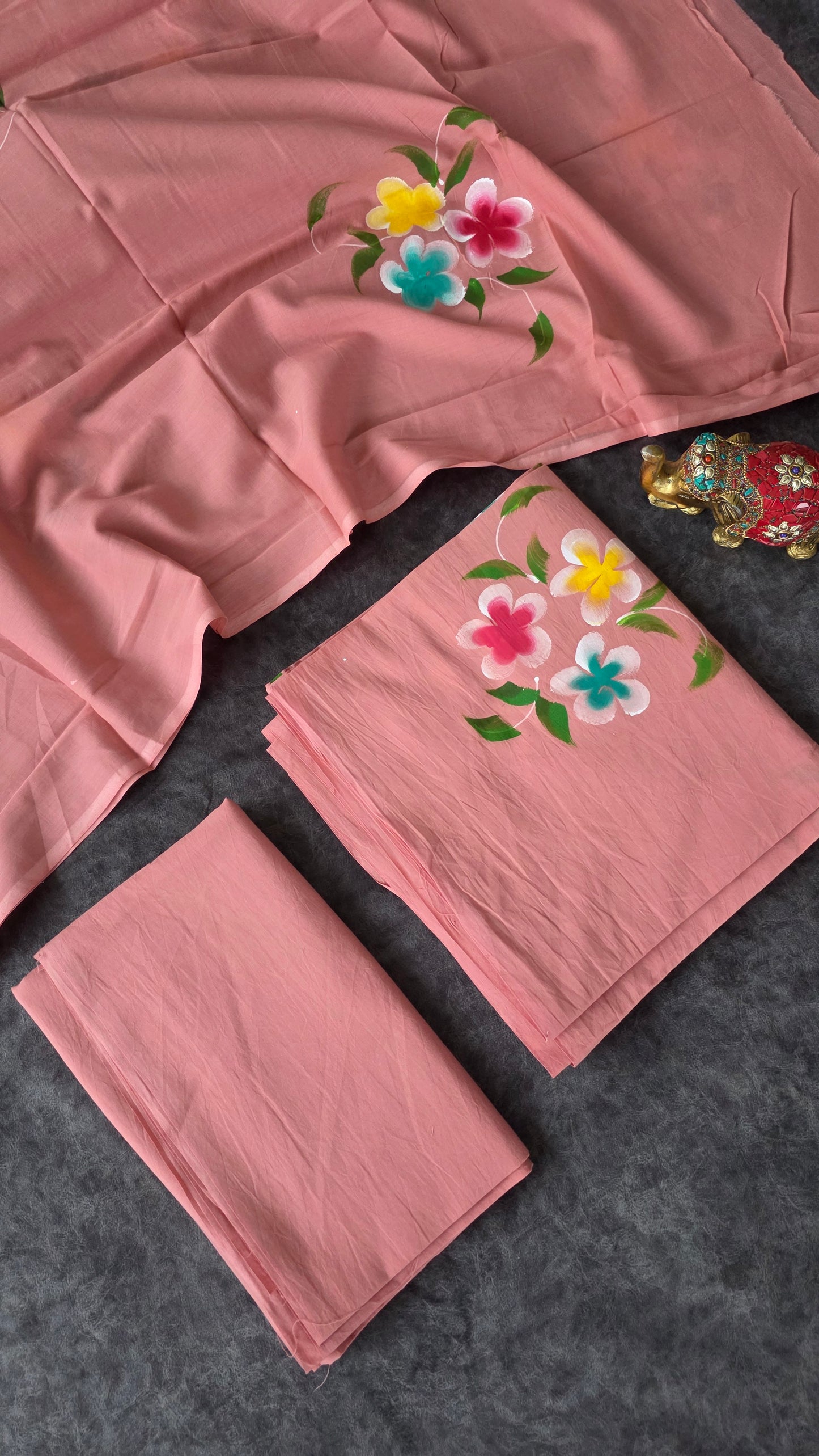 Handblock Jaipuri cotton salwar set - ZG33