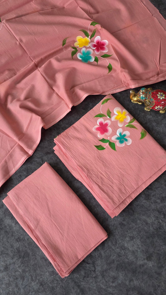 Handblock Jaipuri cotton salwar set - ZG33