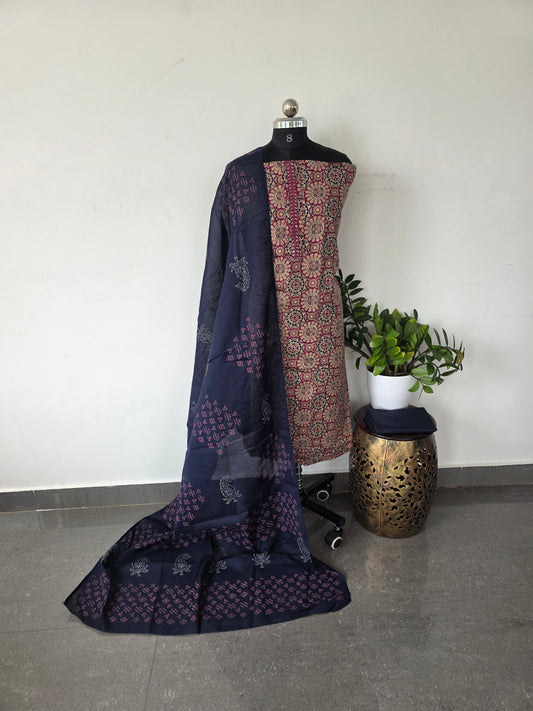 Ajrakh mixed cotton set -262