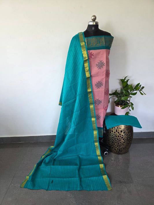 Madurai sungudi Kolam zari kattam salwar - MS86