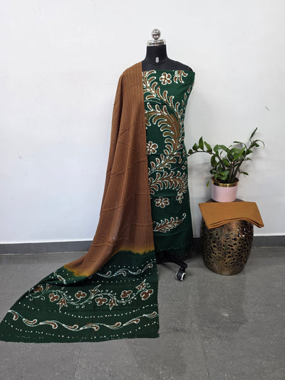 Handcrafted wax batik cotton set - H1