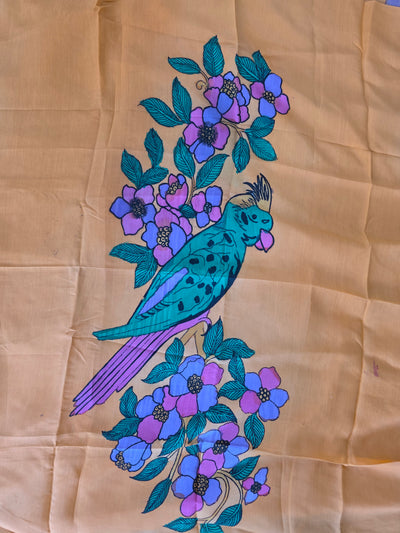 Handcrafted Penkalamkari bangalore silk set - KH214