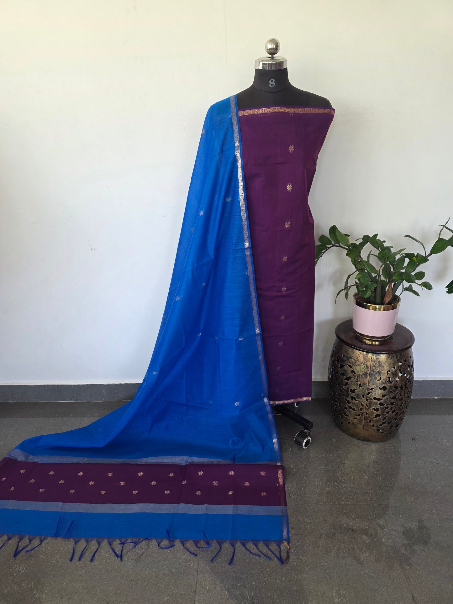 Semi Maheshwari silk salwar set - SM167