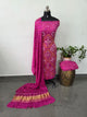 Handcrafted bandhani modal  salwar set with lagdi patta pallu   - B124