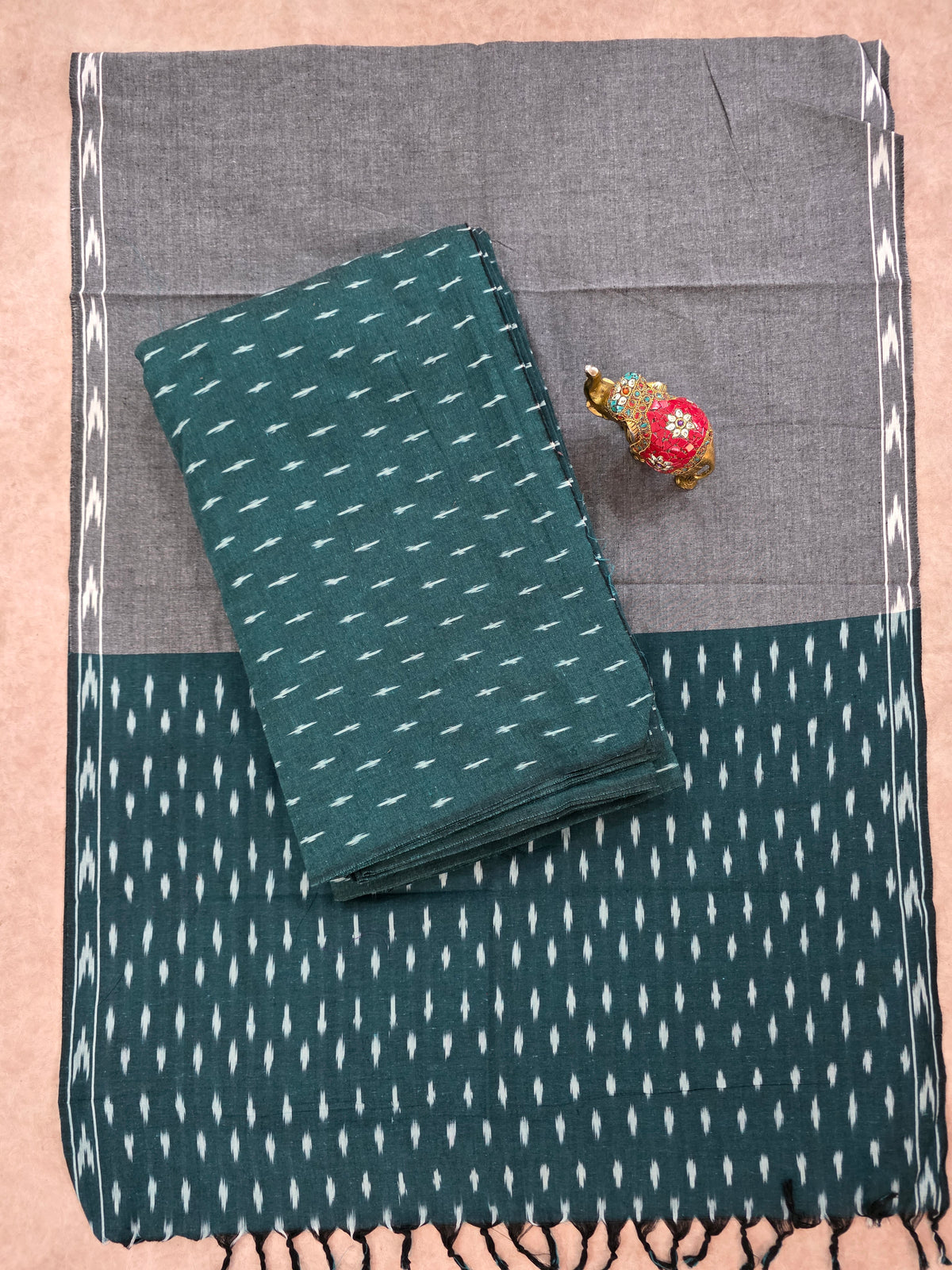 Pochampally ikkat cotton set -WW303