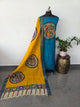 Handcrafted Penkalamkari bangalore silk set - KH187