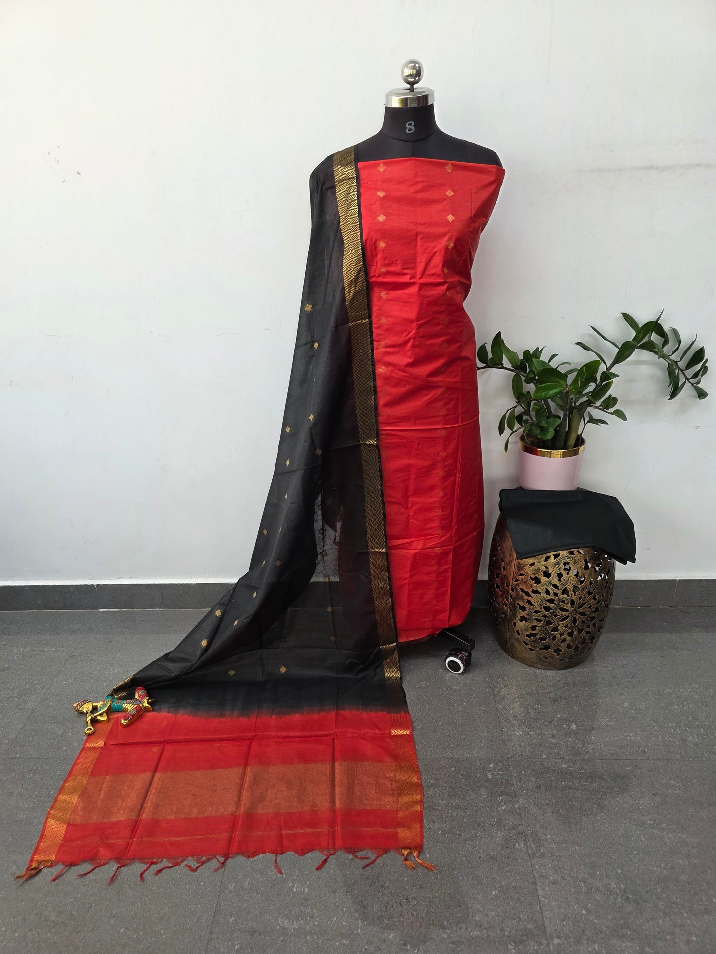 Bhagalpuri dobby weaving silk set -BA565