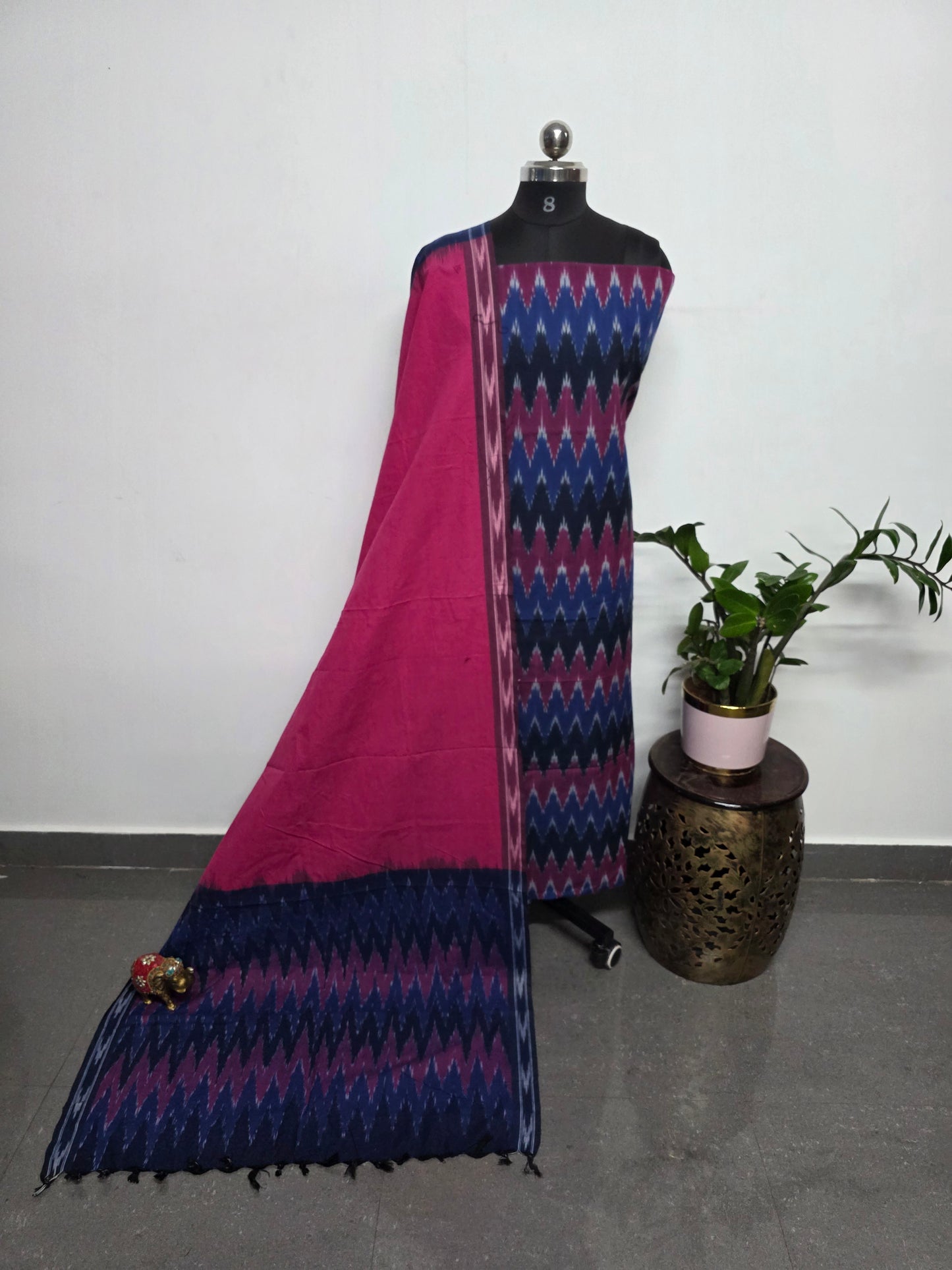 Pochampally ikkat cotton set - KK222