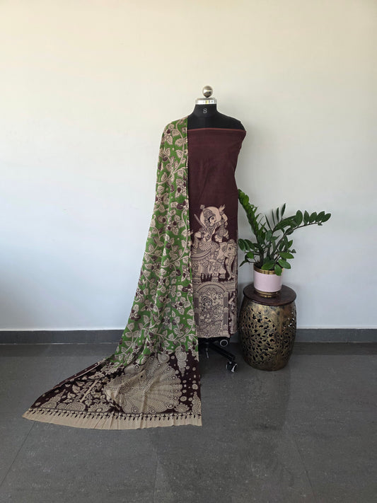 Authentic pure kalamkari cotton set - AK28