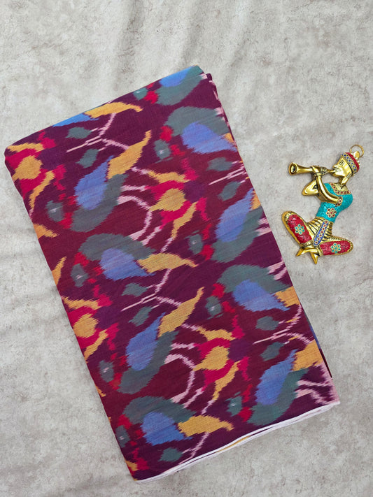 Indo ikkat cotton running material(0.5mtrs)-NV562