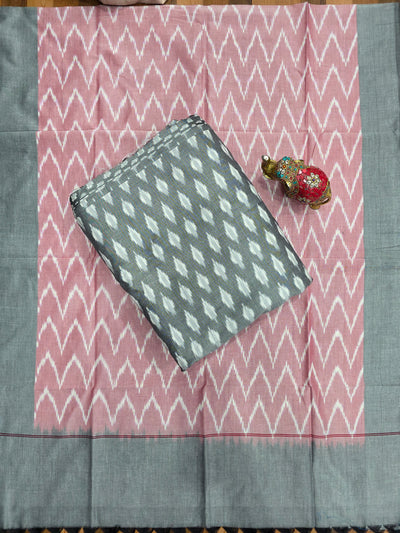 Handloom Mercerised ikkat cotton salwar set -WW607