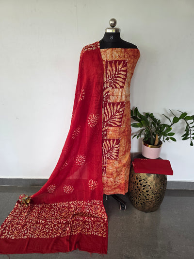 Handcrafted Batik cotton salwar set -BS28