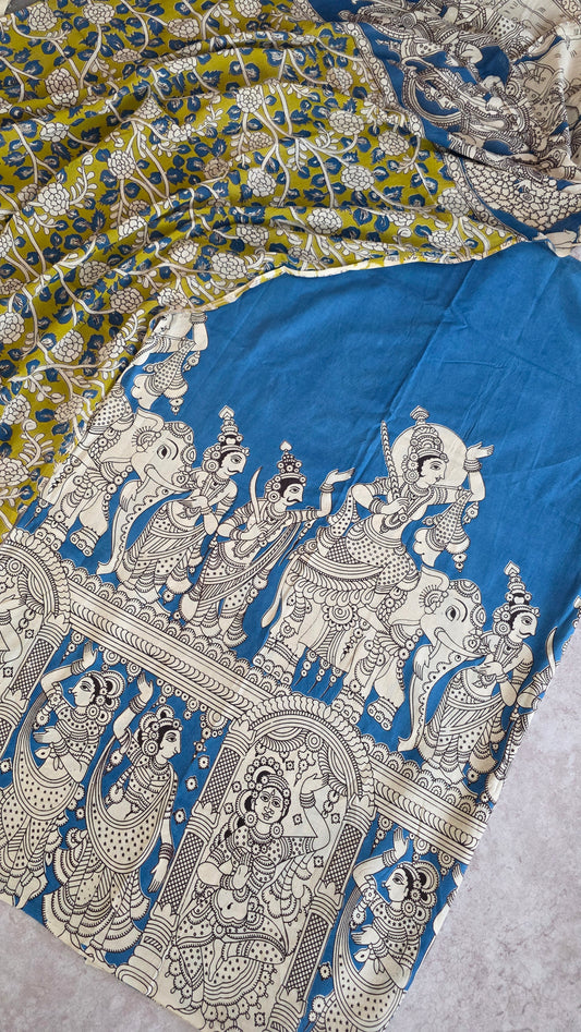 Authentic pure kalamkari cotton set- AK31