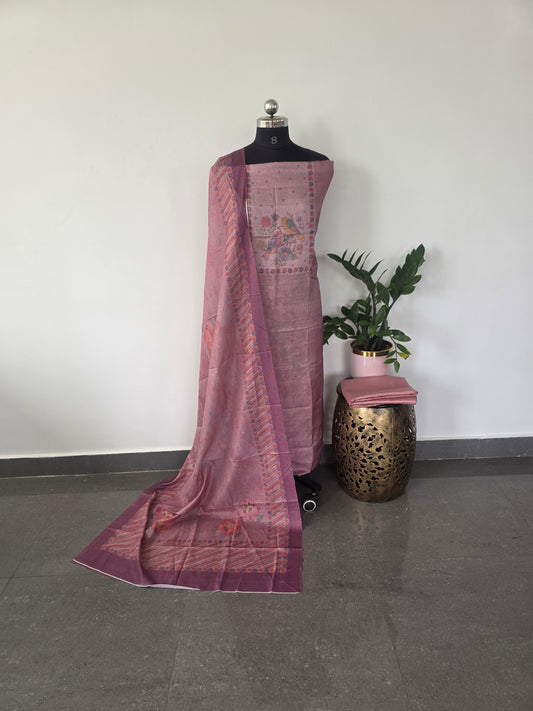 Fancy tussar silk set - 66