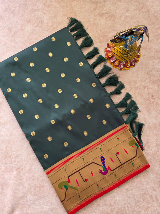 Premium soft silk paithani saree - 13