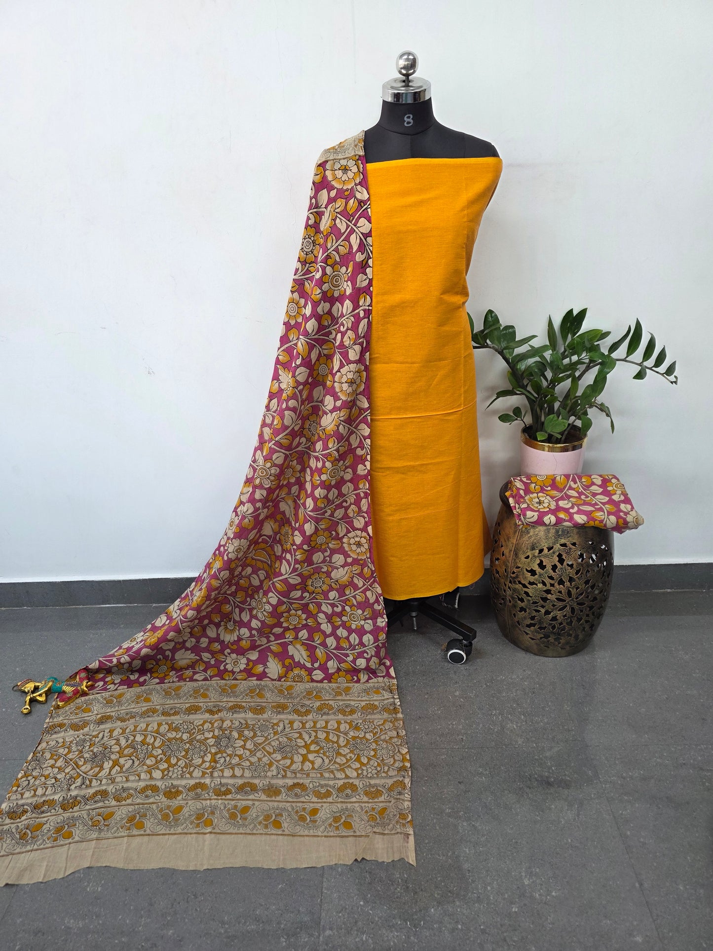 Authentic pure kalamkari cotton set - AK394