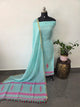 Premium handloom linen jamdhani set -JMM531
