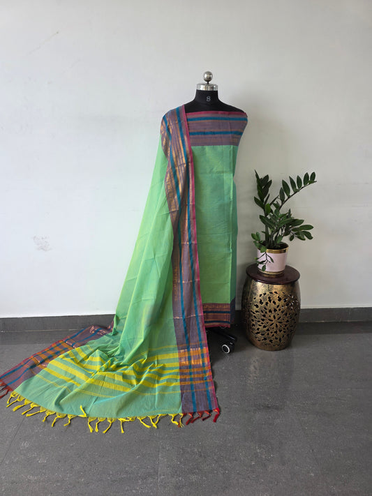 Premium kanchi cotton ( 2 pc set  ) - KCS10