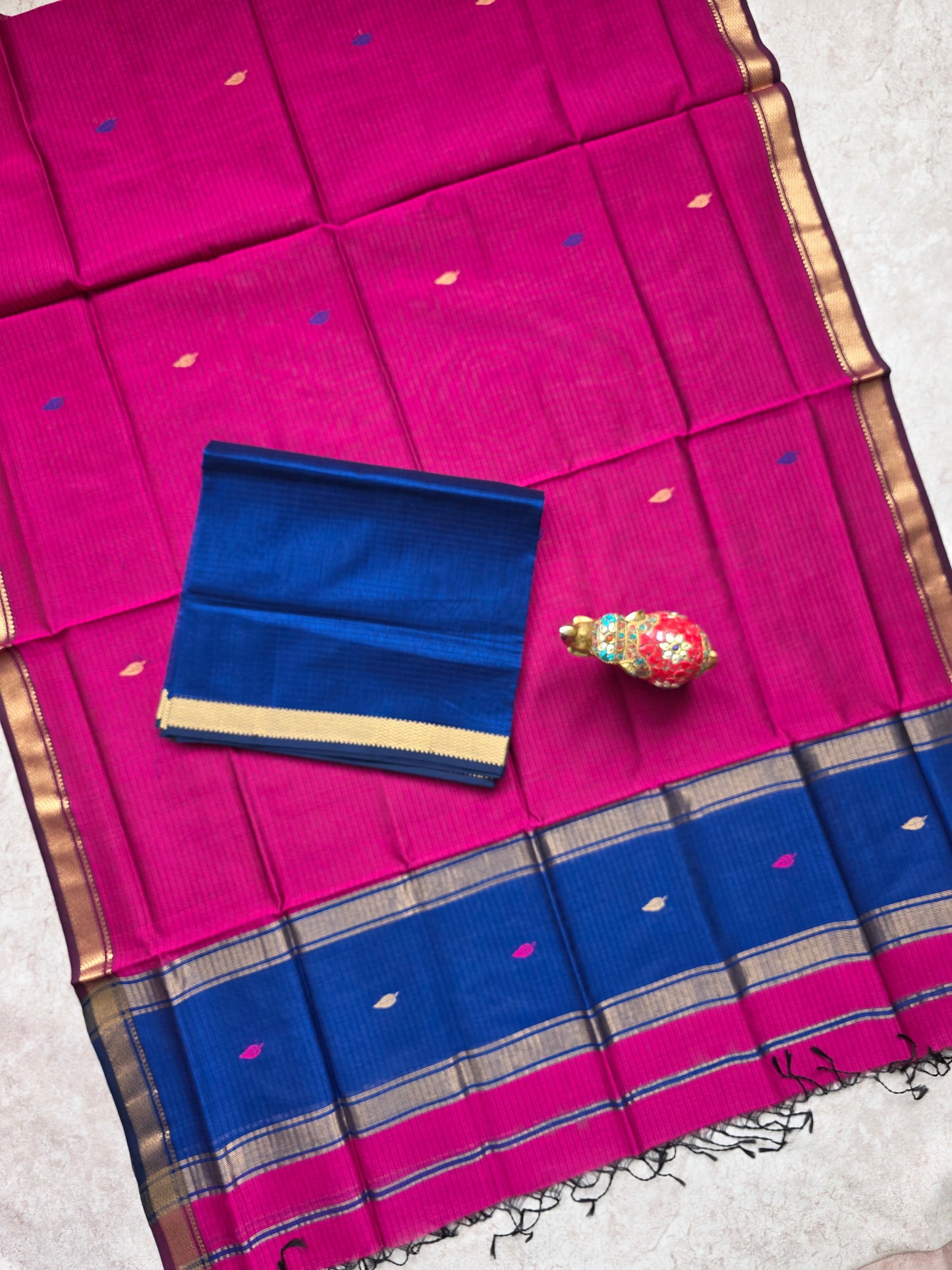 Handloom Maheswari silk cotton set - M5