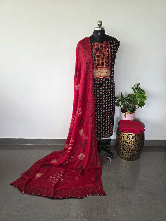 Ajrakh cotton set - BA267