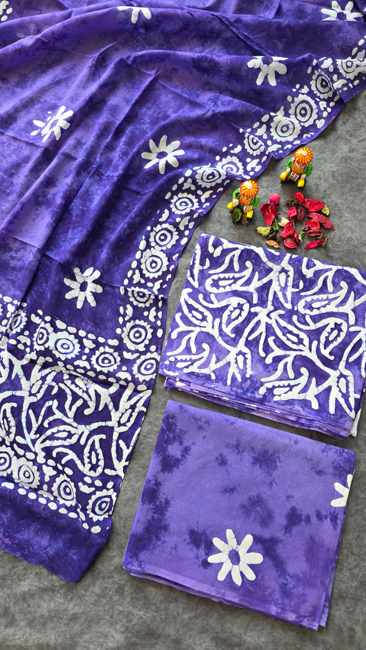 Handblock Jaipuri pure cotton set - JA698