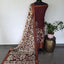 Kanchi border chennuri kalamkari  silk set - AK422