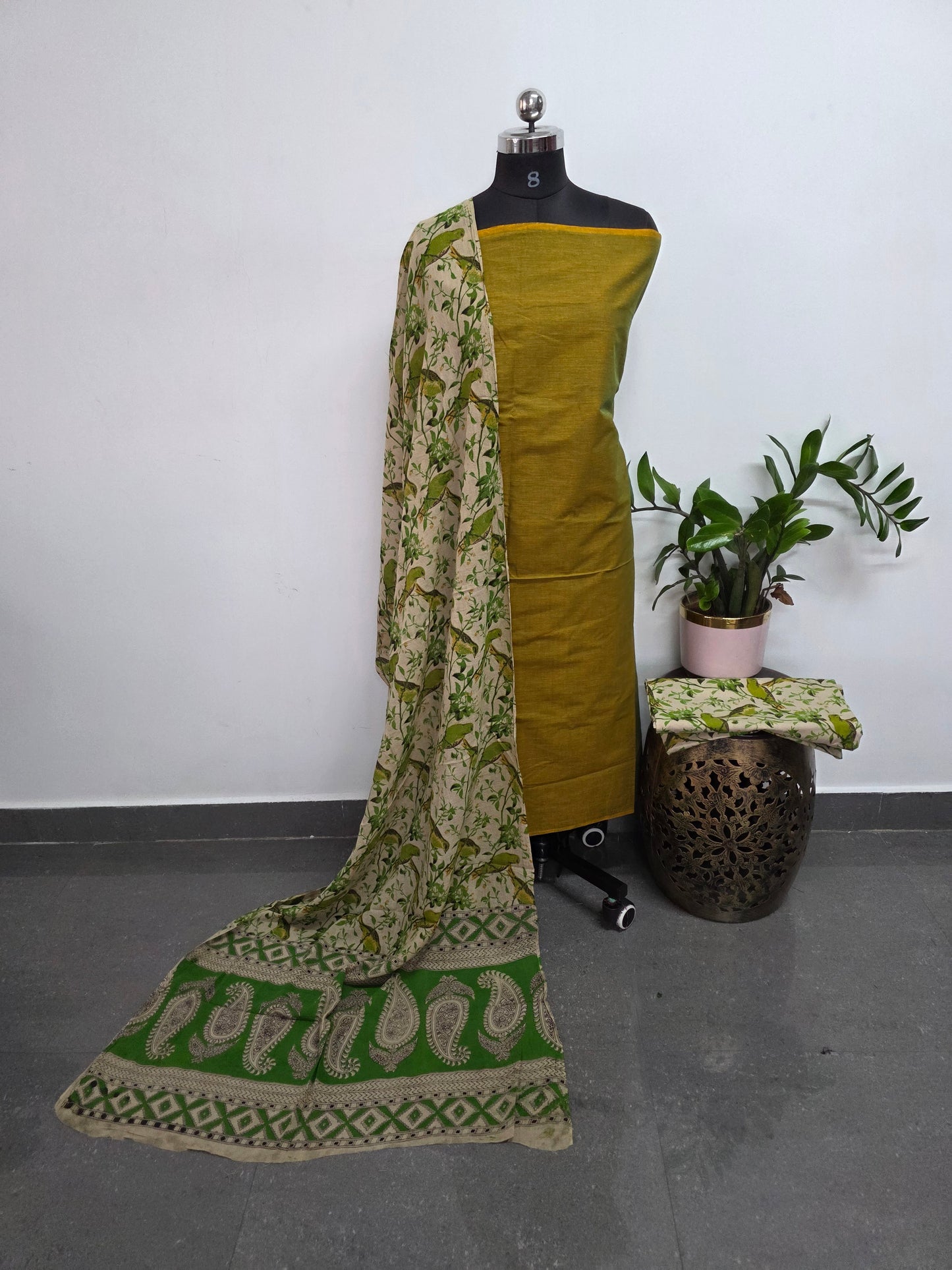 Authentic pure kalamkari cotton set - AK206