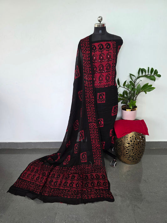Batik pure cotton salwar set - BA393