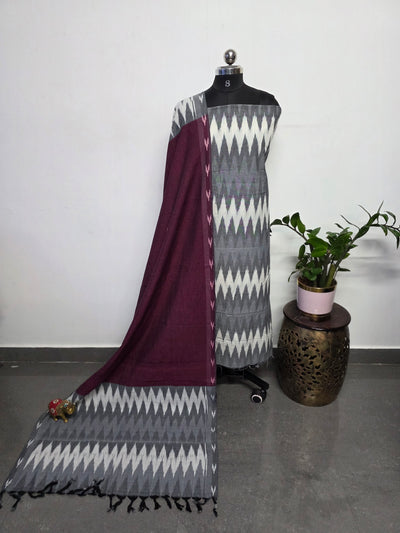 Pochampally ikkat cotton set - KK215