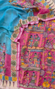 Handcrafted Kalahasthi Penkalamkari bangalore silk set - KH21